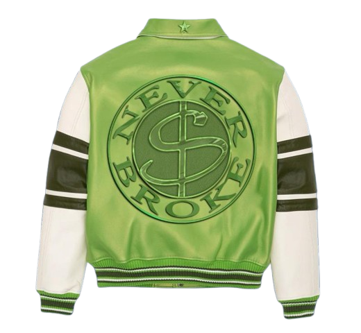 NB Green Leather Jacket