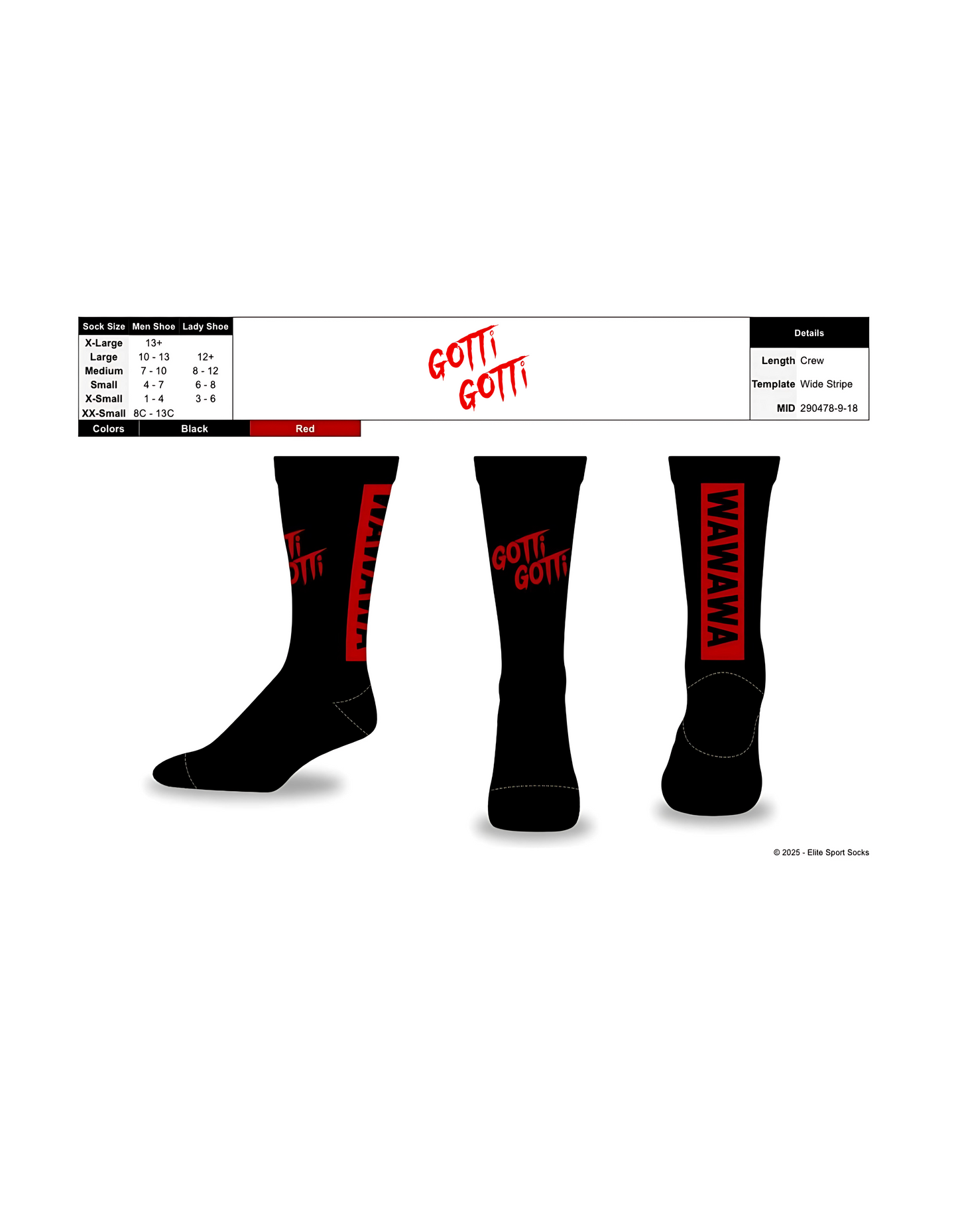 TEAM WAWAWA  SOCKS