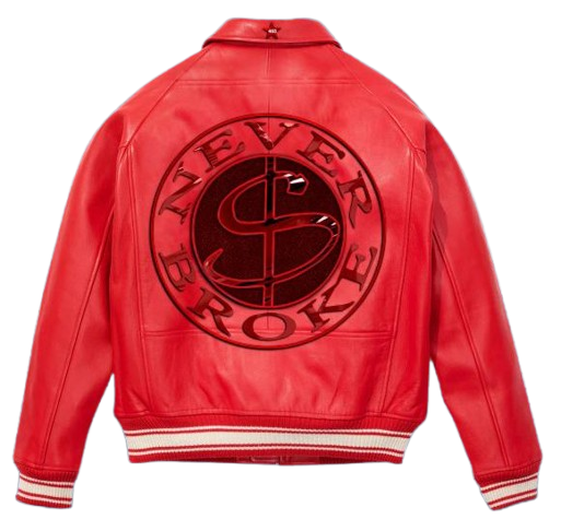 NB Red Leather Jacket