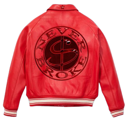 NB Red Leather Jacket