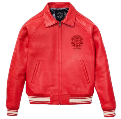 NB Red Leather Jacket