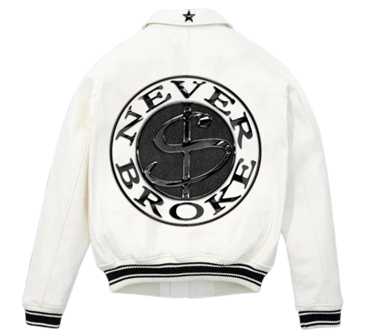 NB White Leather Jacket