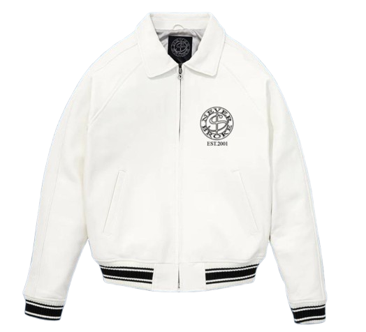 NB White Leather Jacket