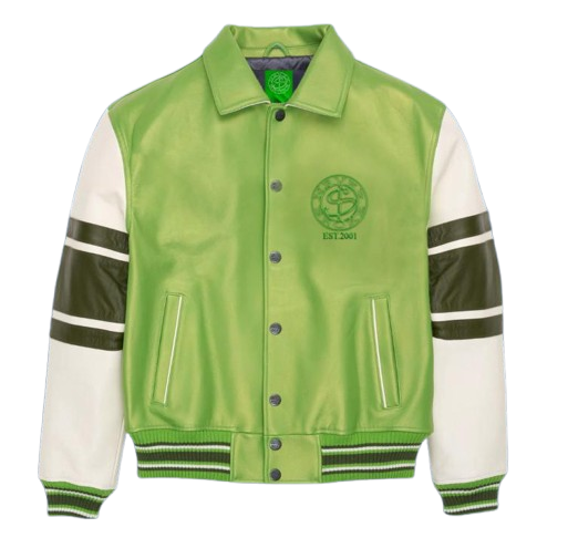 NB Green Leather Jacket